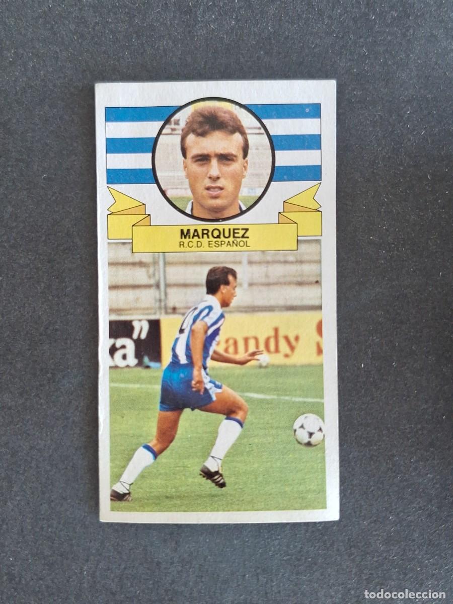 Cromos de f&uacute;tbol: L4 MARQUEZ R. C. D. ESPA&Ntilde;OL LIGA ESTE 1985 1986 85 86 DESPEGADO RECUPERADO