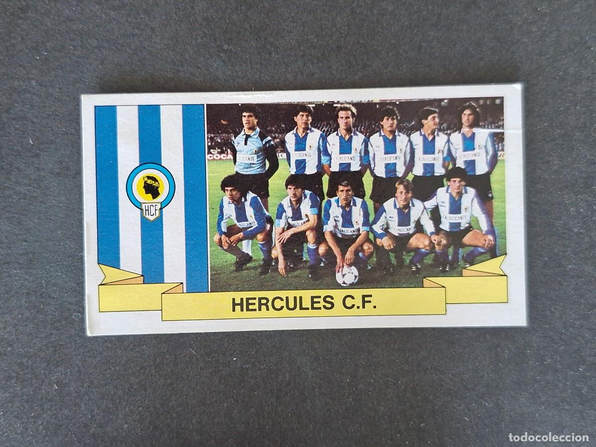 Cromos de f&uacute;tbol: L4 EQUIPO HERCULES C. F. LIGA ESTE 1985 1986 85 86 DESPEGADO RECUPERADO