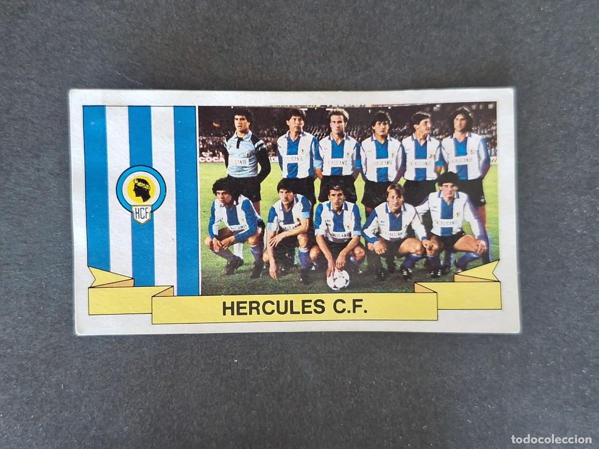 Cromos de f&uacute;tbol: L4 EQUIPO HERCULES C. F. LIGA ESTE 1985 1986 85 86 DESPEGADO RECUPERADO
