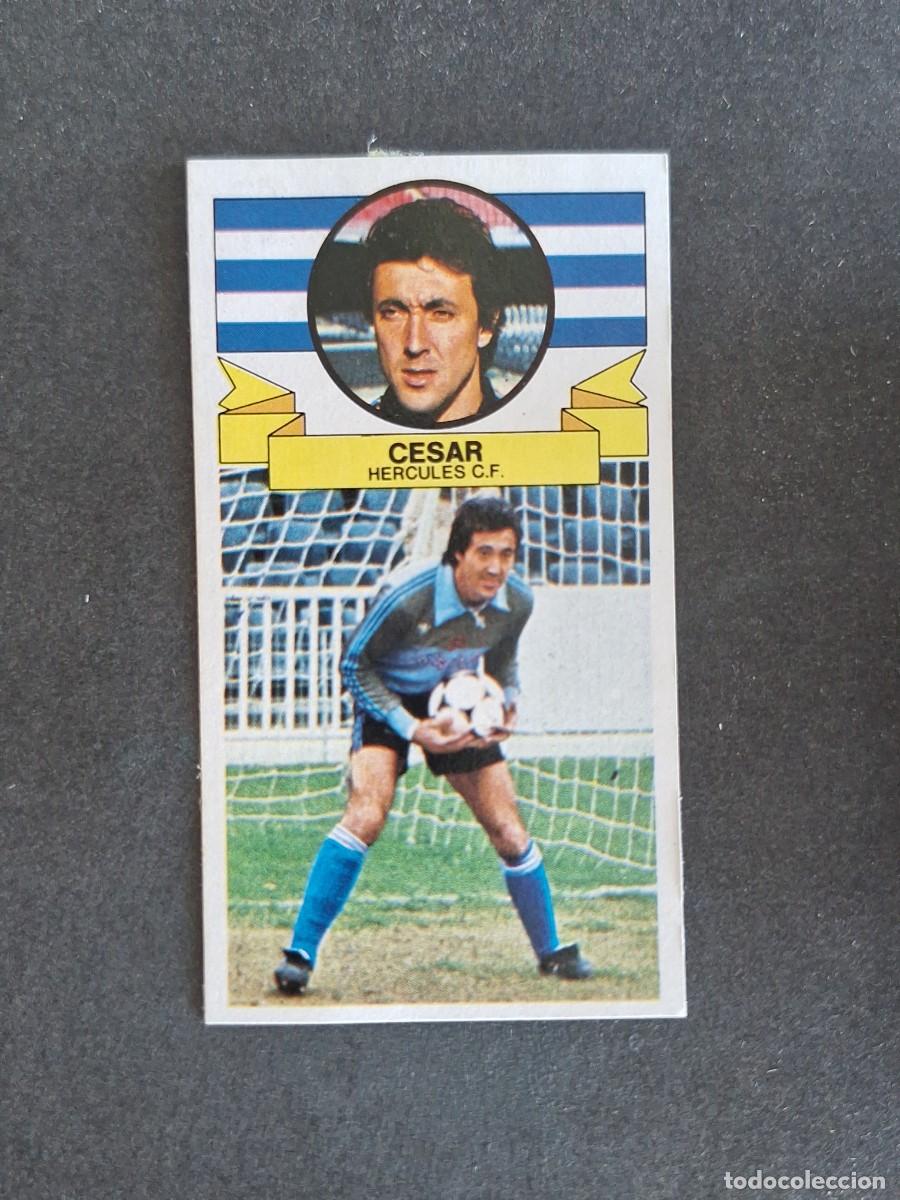 Cromos de f&uacute;tbol: L4 CESAR HERCULES C. F. LIGA ESTE 1985 1986 85 86 DESPEGADO RECUPERADO