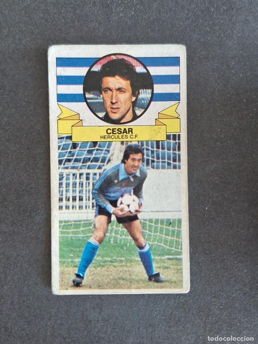 Cromos de f&uacute;tbol: L4 CESAR HERCULES C. F. LIGA ESTE 1985 1986 85 86 DESPEGADO RECUPERADO