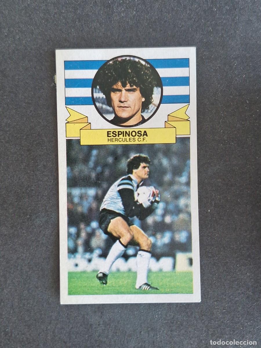 Cromos de f&uacute;tbol: L4 ESPINOSA HERCULES C. F. LIGA ESTE 1985 1986 85 86 DESPEGADO RECUPERADO