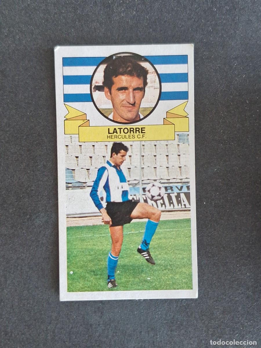 Cromos de f&uacute;tbol: L4 LATORRE HERCULES C. F. LIGA ESTE 1985 1986 85 86 DESPEGADO RECUPERADO