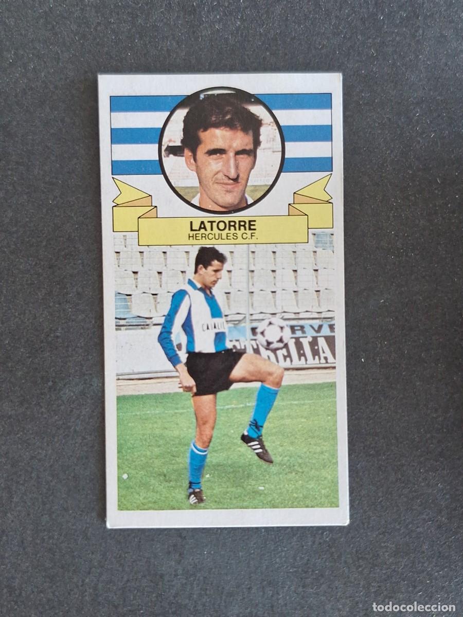Cromos de f&uacute;tbol: L4 LATORRE HERCULES C. F. LIGA ESTE 1985 1986 85 86 DESPEGADO RECUPERADO