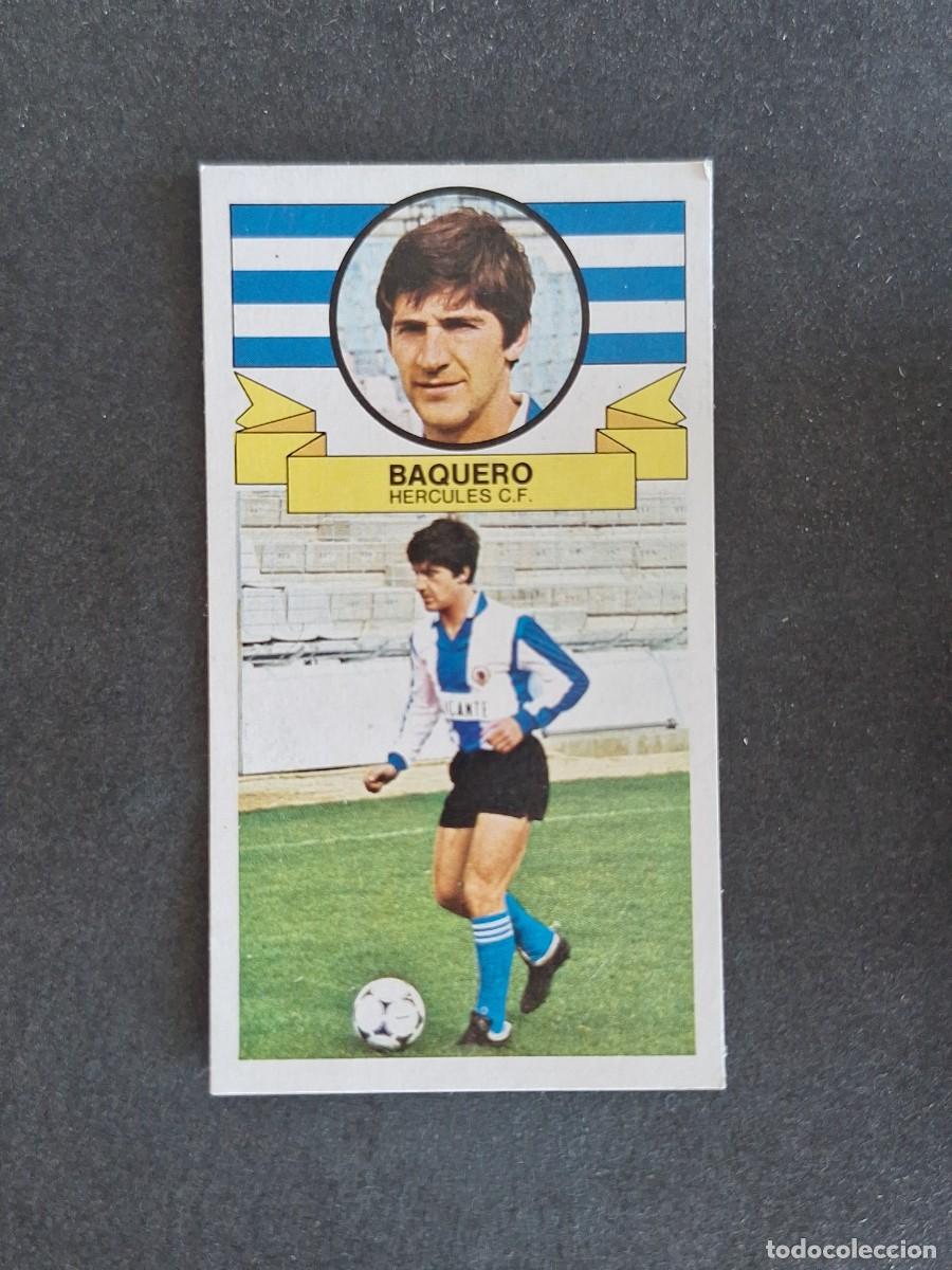 Cromos de f&uacute;tbol: L4 BAQUERO HERCULES C. F. LIGA ESTE 1985 1986 85 86 DESPEGADO RECUPERADO