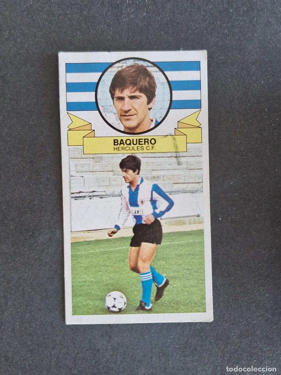 Cromos de f&uacute;tbol: L4 BAQUERO HERCULES C. F. LIGA ESTE 1985 1986 85 86 DESPEGADO RECUPERADO