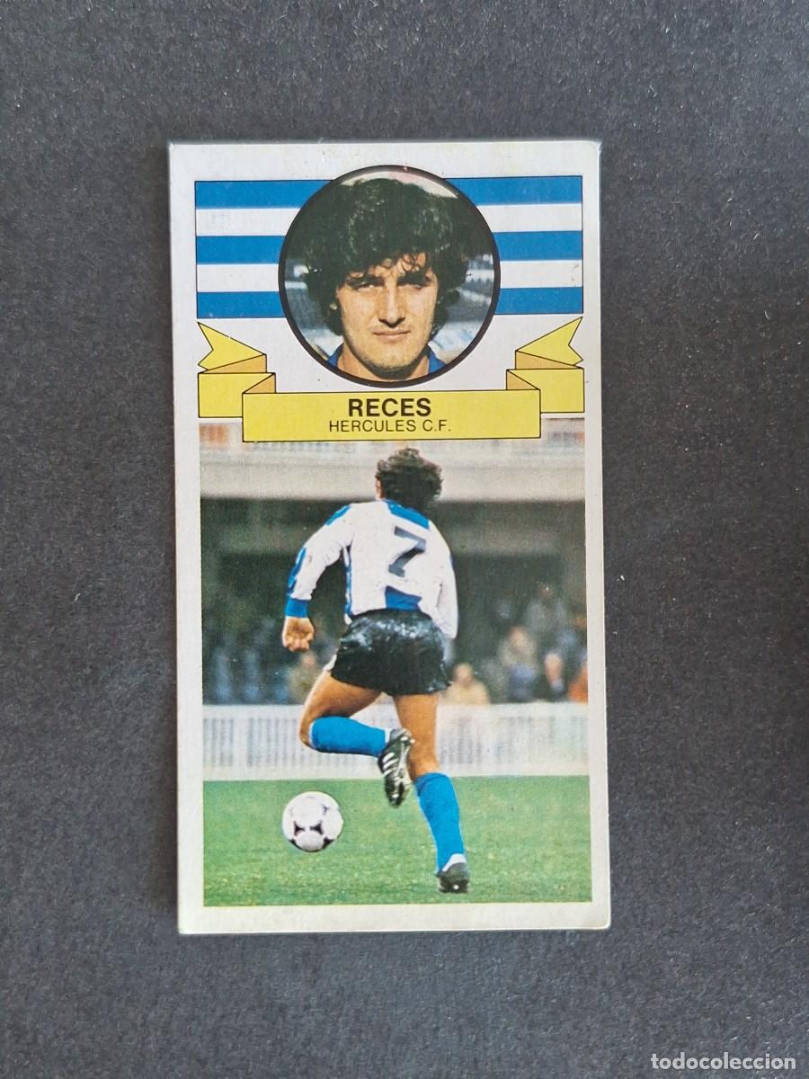 Cromos de f&uacute;tbol: L4 RECES HERCULES C. F. LIGA ESTE 1985 1986 85 86 DESPEGADO RECUPERADO