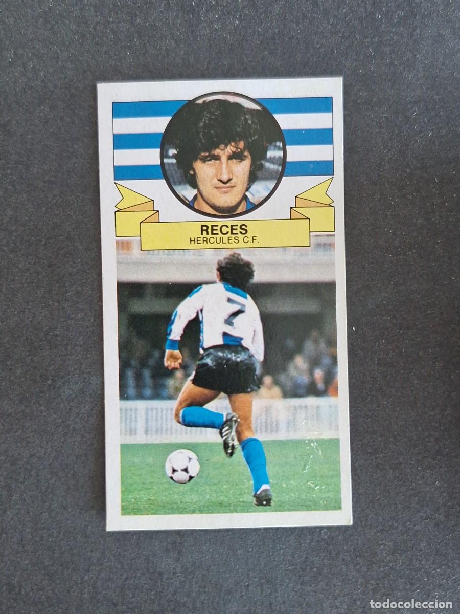 Cromos de f&uacute;tbol: L4 RECES HERCULES C. F. LIGA ESTE 1985 1986 85 86 DESPEGADO RECUPERADO