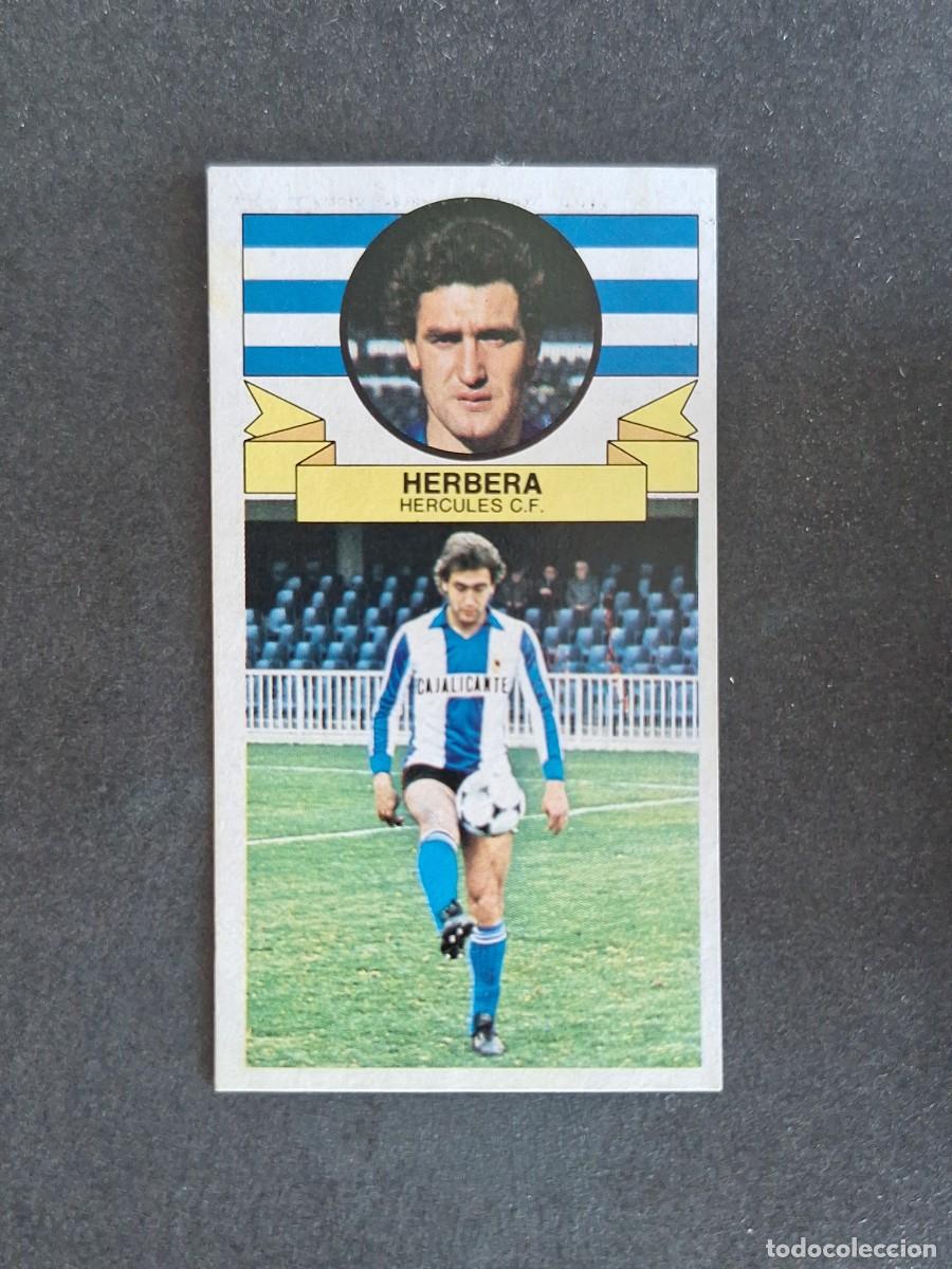 Cromos de f&uacute;tbol: L4 HERBERA HERCULES C. F. LIGA ESTE 1985 1986 85 86 DESPEGADO RECUPERADO