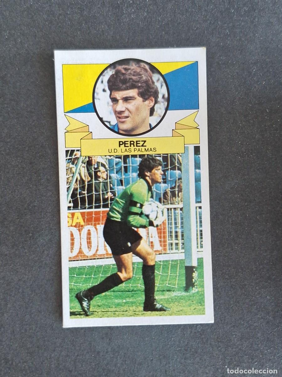 Cromos de f&uacute;tbol: L4 PEREZ U. D. LAS PALMAS LIGA ESTE 1985 1986 85 86 DESPEGADO RECUPERADO