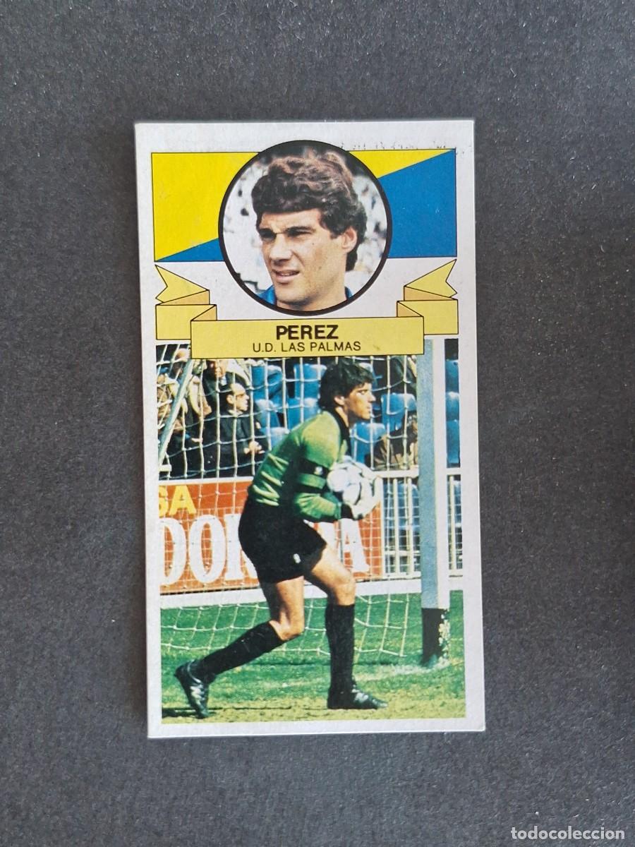 Cromos de f&uacute;tbol: L4 PEREZ U. D. LAS PALMAS LIGA ESTE 1985 1986 85 86 DESPEGADO RECUPERADO