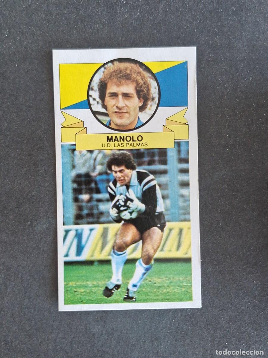 Cromos de f&uacute;tbol: L4 MANOLO U. D. LAS PALMAS LIGA ESTE 1985 1986 85 86 DESPEGADO RECUPERADO