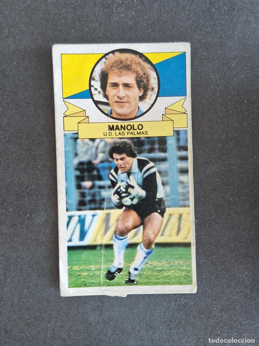 Cromos de f&uacute;tbol: L4 MANOLO U. D. LAS PALMAS LIGA ESTE 1985 1986 85 86 DESPEGADO RECUPERADO