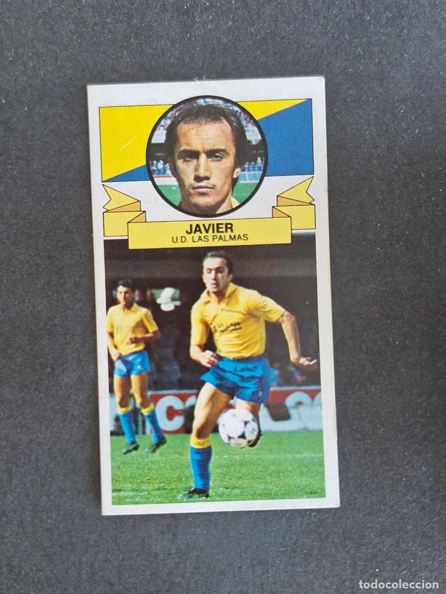 Cromos de f&uacute;tbol: L4 JAVIER U. D. LAS PALMAS LIGA ESTE 1985 1986 85 86 DESPEGADO RECUPERADO