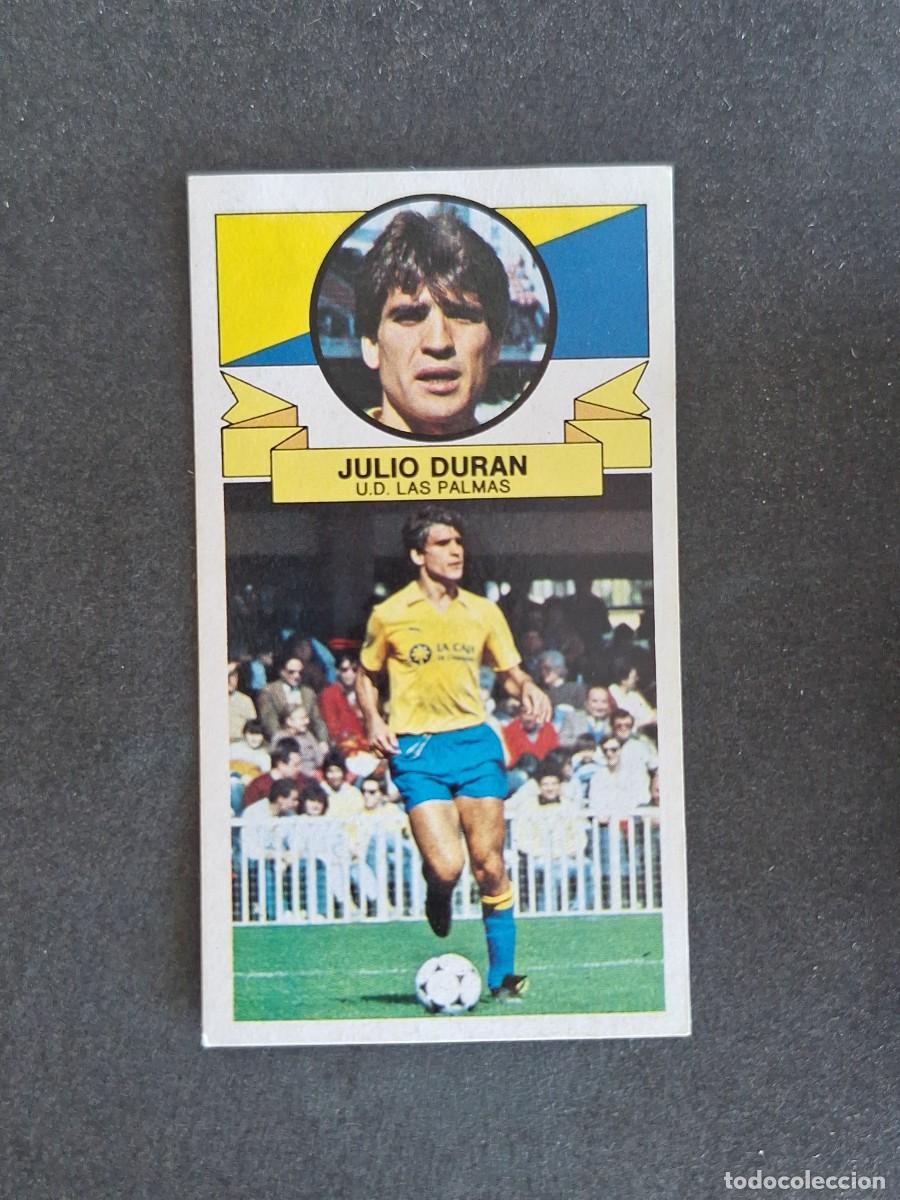 Cromos de f&uacute;tbol: L4 JULIO DURAN U. D. LAS PALMAS LIGA ESTE 1985 1986 85 86 DESPEGADO RECUPERADO