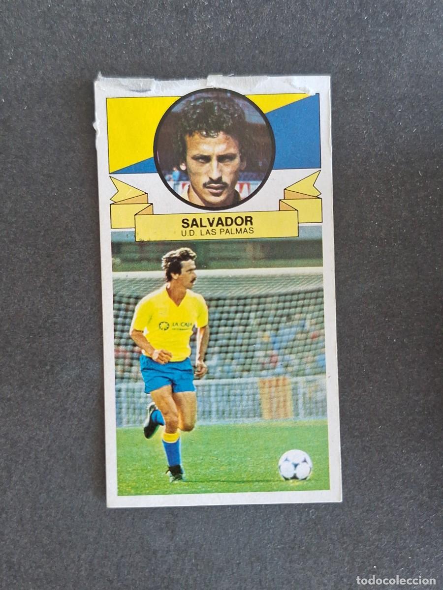 Cromos de f&uacute;tbol: L4 SALVADOR U. D. LAS PALMAS LIGA ESTE 1985 1986 85 86 DESPEGADO RECUPERADO