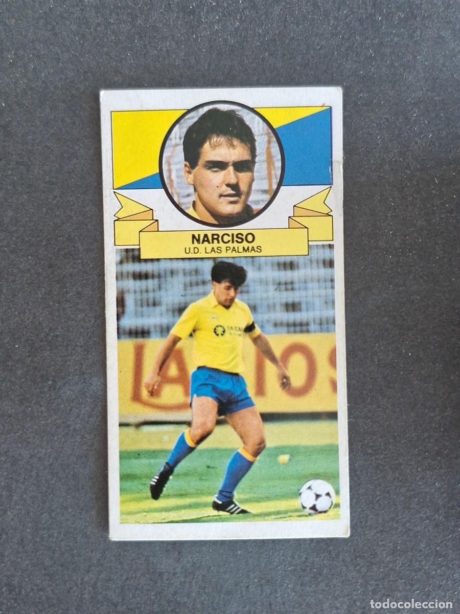 Cromos de f&uacute;tbol: L4 NARCISO U. D. LAS PALMAS LIGA ESTE 1985 1986 85 86 DESPEGADO RECUPERADO
