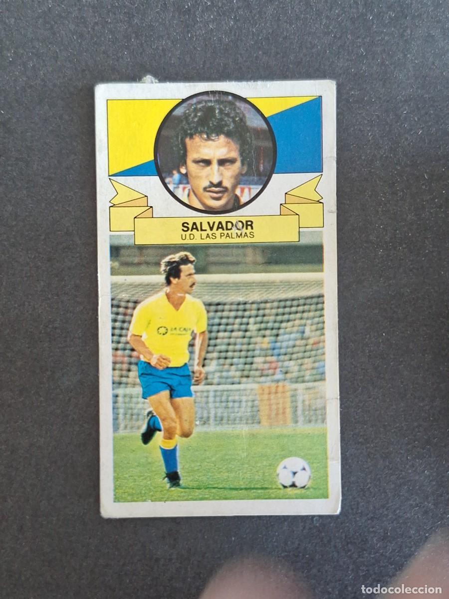 Cromos de f&uacute;tbol: L4 SALVADOR U. D. LAS PALMAS LIGA ESTE 1985 1986 85 86 DESPEGADO RECUPERADO