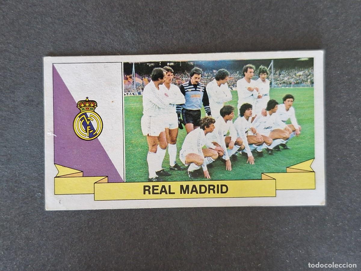 Cromos de f&uacute;tbol: L4 EQUIPO REAL MADRID LIGA ESTE 1985 1986 85 86 DESPEGADO RECUPERADO