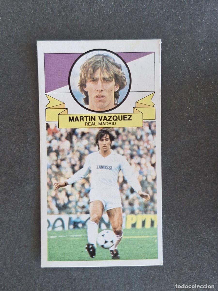 Cromos de f&uacute;tbol: L4 MARTIN VAZQUEZ REAL MADRID LIGA ESTE 1985 1986 85 86 DESPEGADO RECUPERADO