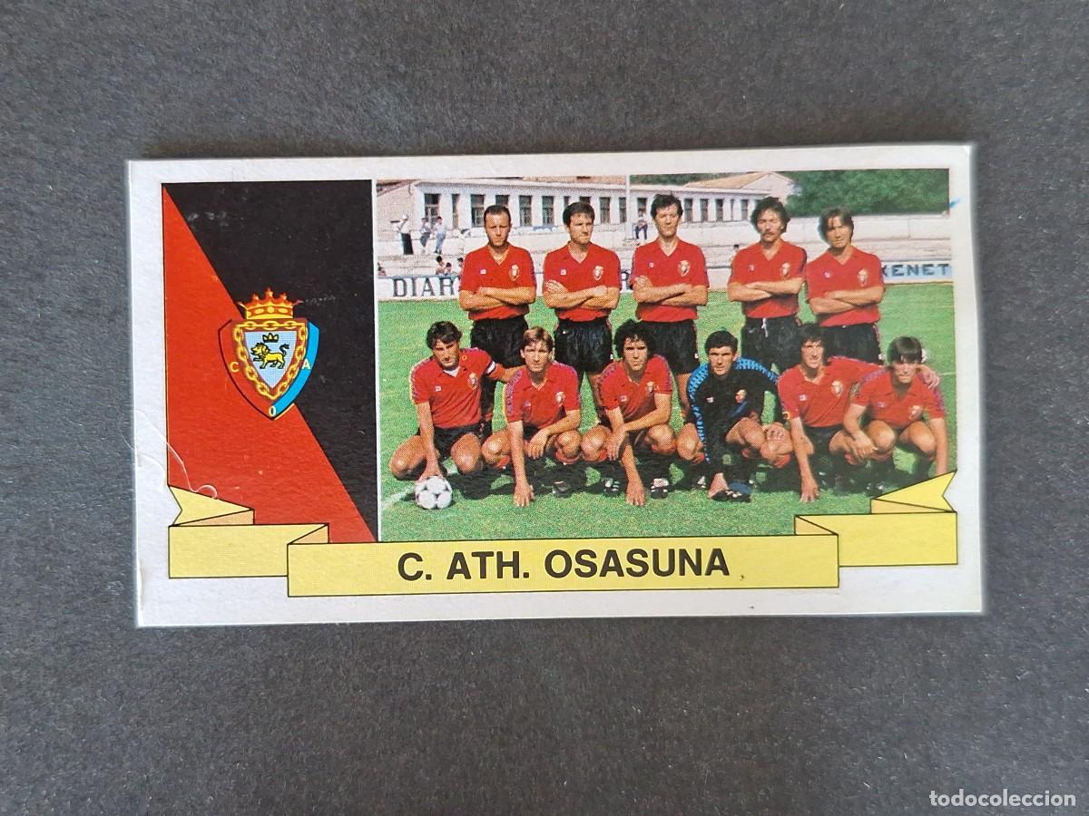 Cromos de f&uacute;tbol: L4 EQUIPO C. A. OSASUNA LIGA ESTE 1985 1986 85 86 DESPEGADO RECUPERADO