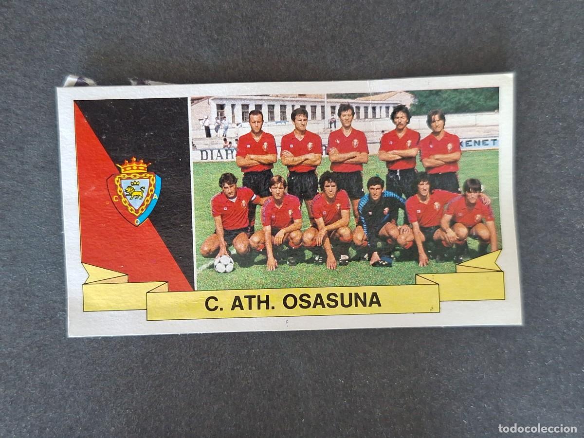 Cromos de f&uacute;tbol: L4 EQUIPO C. A. OSASUNA LIGA ESTE 1985 1986 85 86 DESPEGADO RECUPERADO