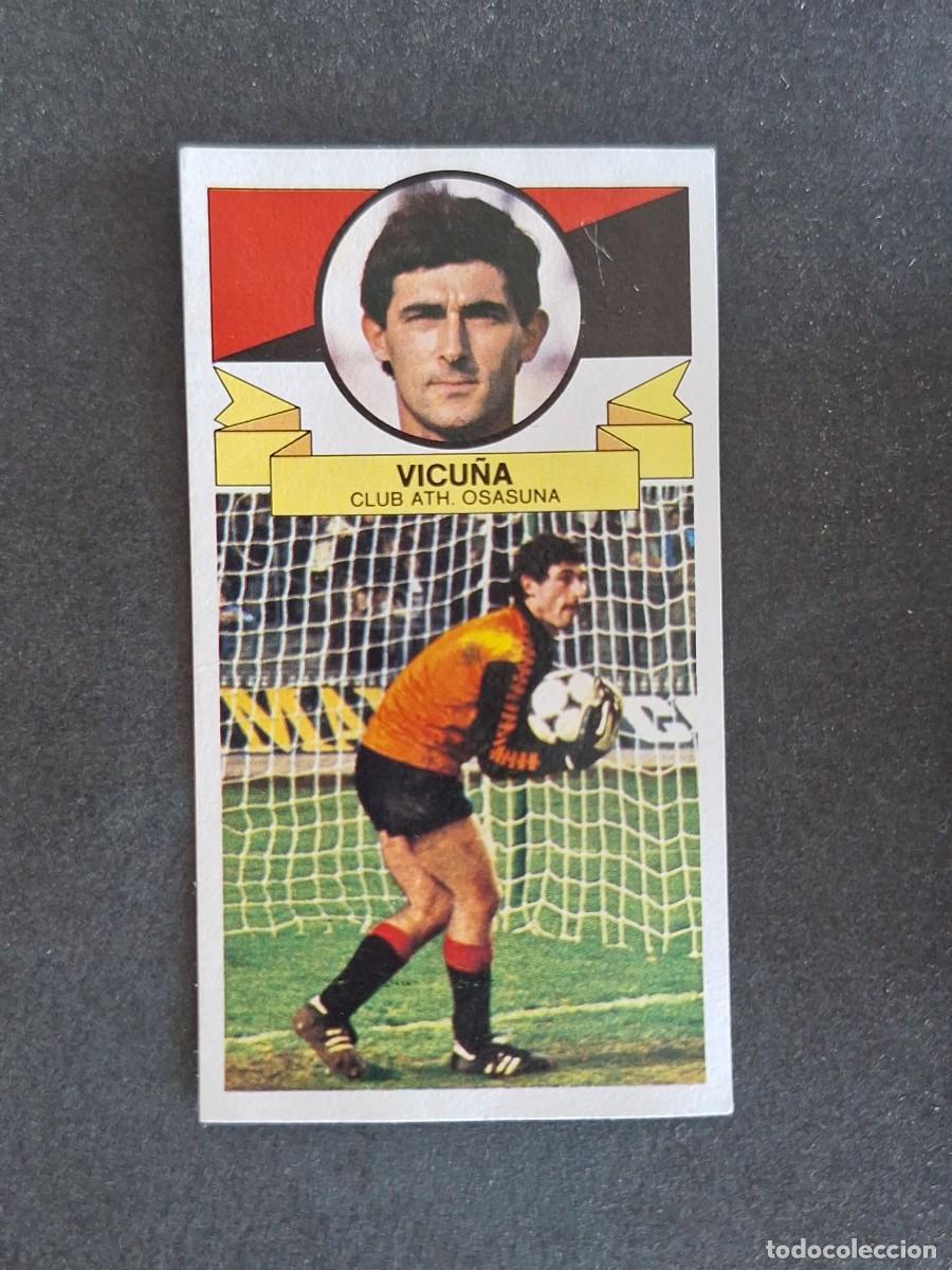 Cromos de f&uacute;tbol: L4 VICU&Ntilde;A C. A. OSASUNA LIGA ESTE 1985 1986 85 86 DESPEGADO RECUPERADO