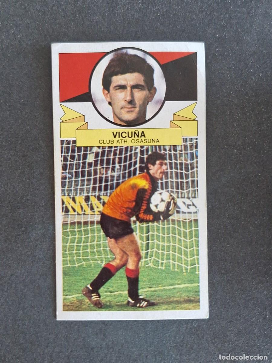 Cromos de f&uacute;tbol: L4 VICU&Ntilde;A C. A. OSASUNA LIGA ESTE 1985 1986 85 86 DESPEGADO RECUPERADO
