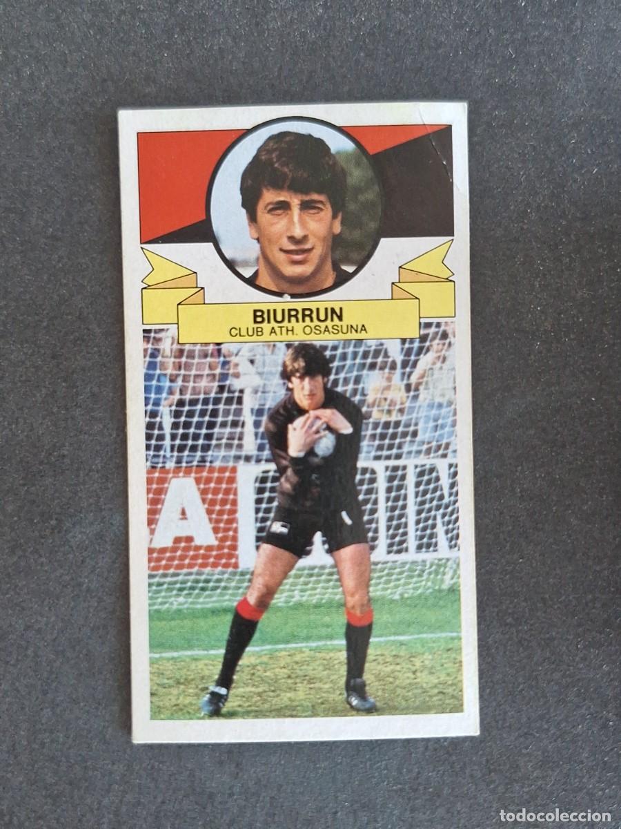 Cromos de f&uacute;tbol: L4 BIURRUN C. A. OSASUNA LIGA ESTE 1985 1986 85 86 DESPEGADO RECUPERADO