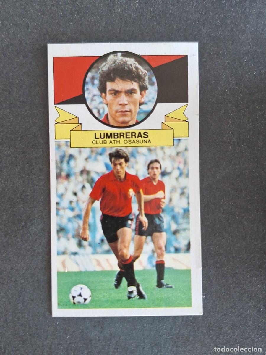 Cromos de f&uacute;tbol: L4 LUMBRERAS C. A. OSASUNA LIGA ESTE 1985 1986 85 86 DESPEGADO RECUPERADO