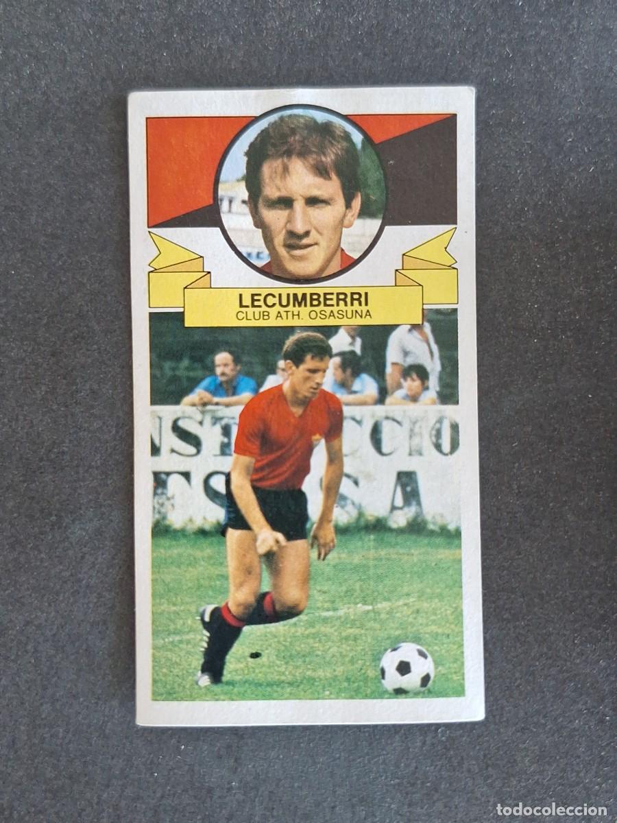 Cromos de f&uacute;tbol: L4 LECUMBERRI C. A. OSASUNA LIGA ESTE 1985 1986 85 86 DESPEGADO RECUPERADO