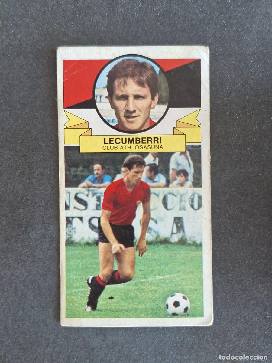 Cromos de f&uacute;tbol: L4 LECUMBERRI C. A. OSASUNA LIGA ESTE 1985 1986 85 86 DESPEGADO RECUPERADO
