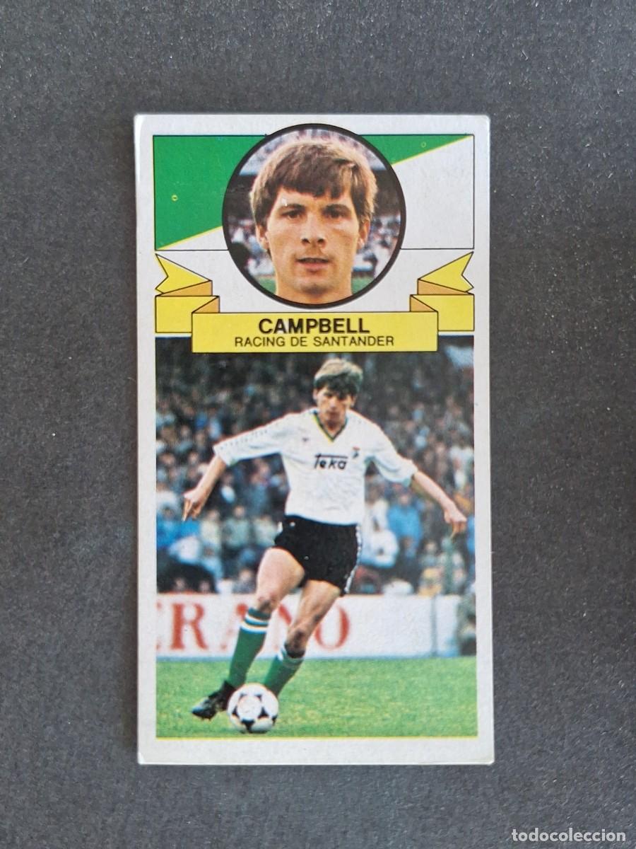 Cromos de f&uacute;tbol: L4 CAMPBELL RACING DE SANTANDER LIGA ESTE 1985 1986 85 86 DESPEGADO RECUPERADO