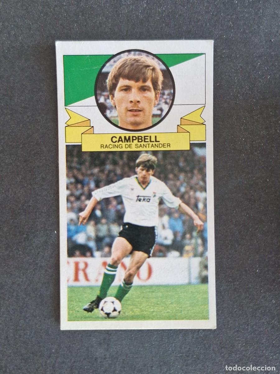 Cromos de f&uacute;tbol: L4 CAMPBELL RACING DE SANTANDER LIGA ESTE 1985 1986 85 86 DESPEGADO RECUPERADO