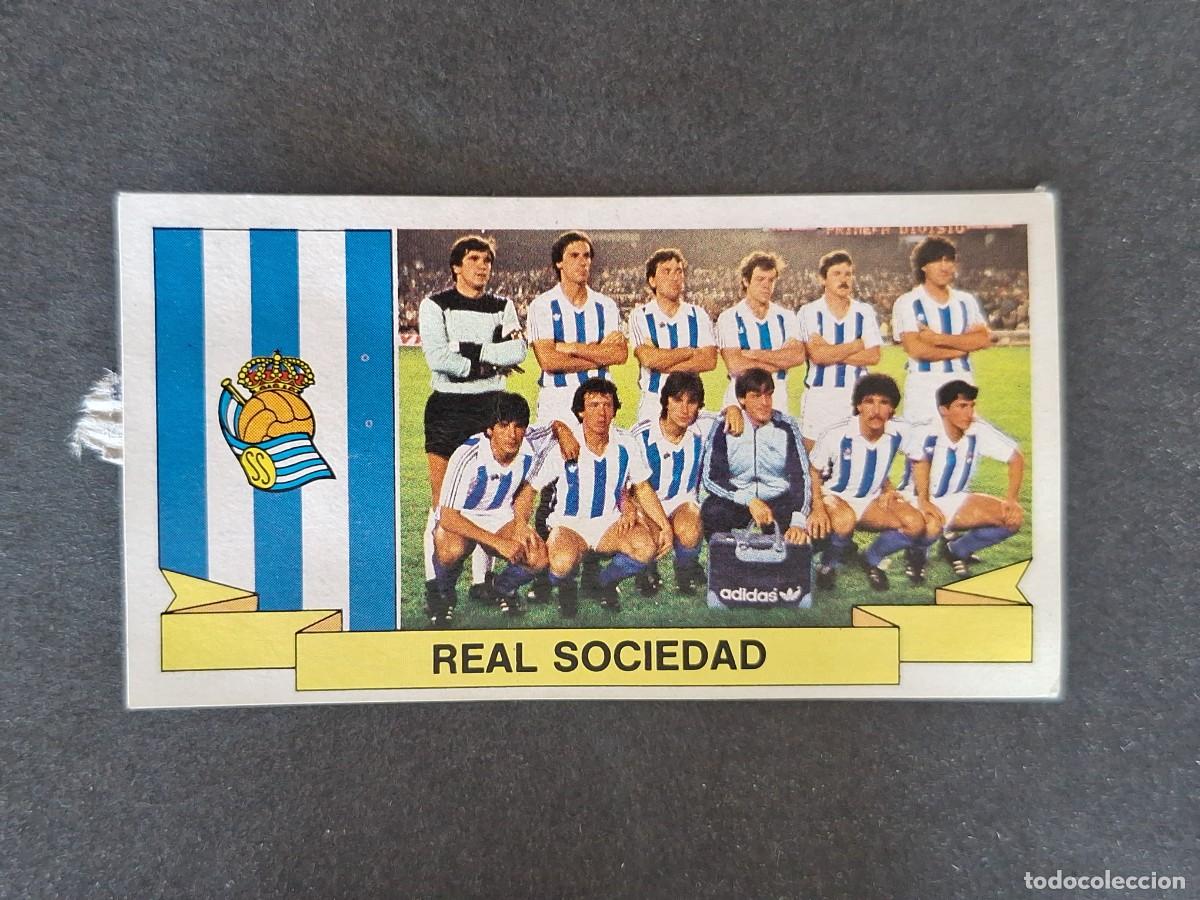 Cromos de f&uacute;tbol: L4 EQUIPO REAL SOCIEDAD LIGA ESTE 1985 1986 85 86 DESPEGADO RECUPERADO