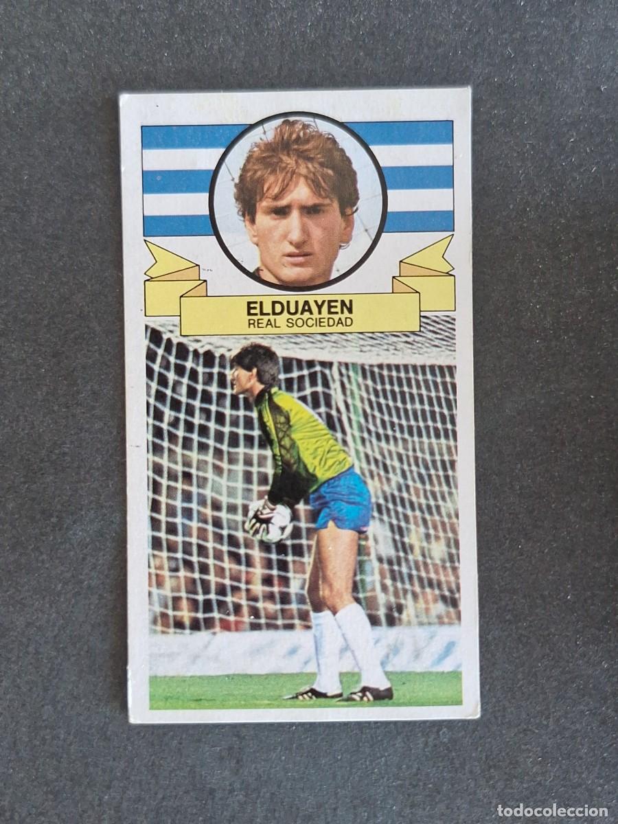 Cromos de f&uacute;tbol: L4 ELDUAYEN REAL SOCIEDAD LIGA ESTE 1985 1986 85 86 DESPEGADO RECUPERADO