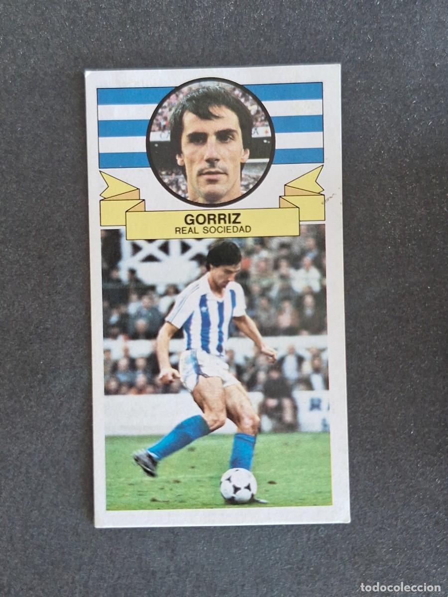 Cromos de f&uacute;tbol: L4 GORRIZ REAL SOCIEDAD LIGA ESTE 1985 1986 85 86 DESPEGADO RECUPERADO