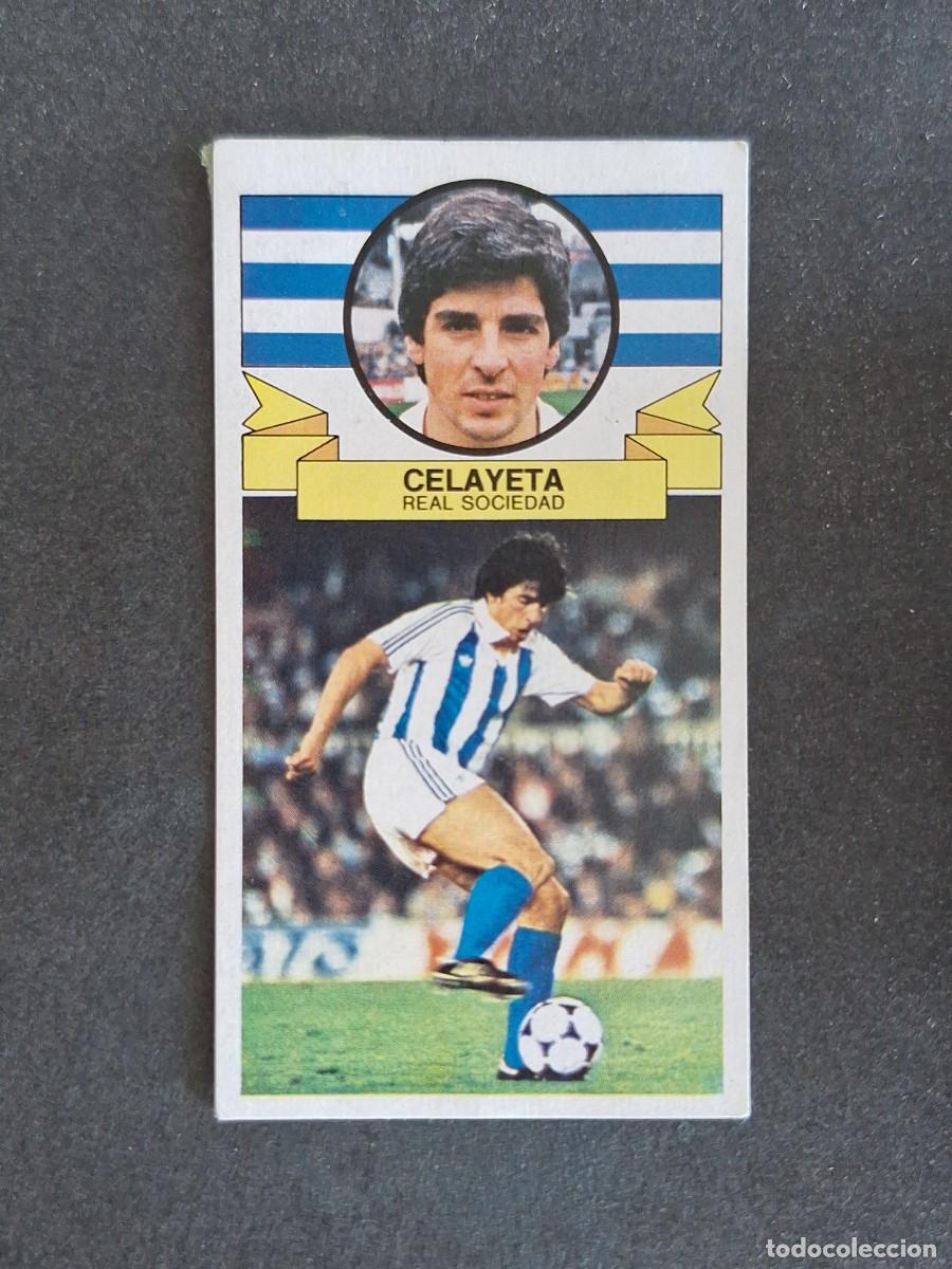 Cromos de f&uacute;tbol: L4 CELAYETA REAL SOCIEDAD LIGA ESTE 1985 1986 85 86 DESPEGADO RECUPERADO
