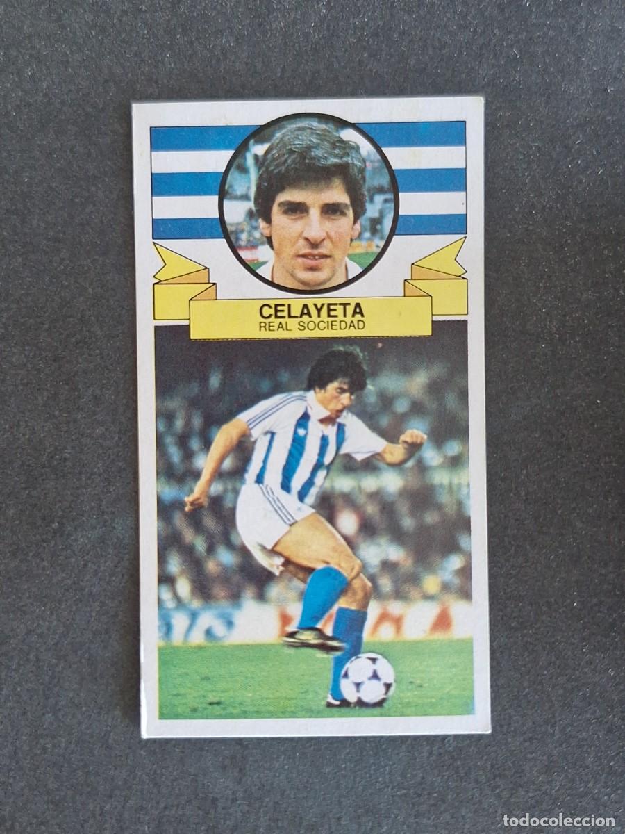 Cromos de f&uacute;tbol: L4 CELAYETA REAL SOCIEDAD LIGA ESTE 1985 1986 85 86 DESPEGADO RECUPERADO