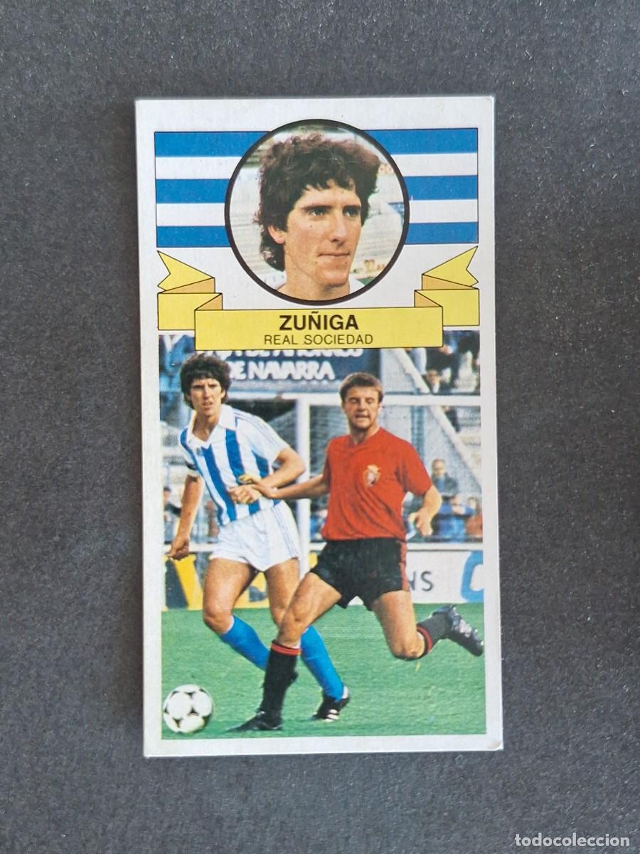 Cromos de f&uacute;tbol: L4 ZU&Ntilde;IGA REAL SOCIEDAD LIGA ESTE 1985 1986 85 86 DESPEGADO RECUPERADO
