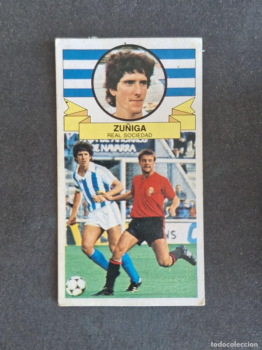 Cromos de f&uacute;tbol: L4 ZU&Ntilde;IGA REAL SOCIEDAD LIGA ESTE 1985 1986 85 86 DESPEGADO RECUPERADO