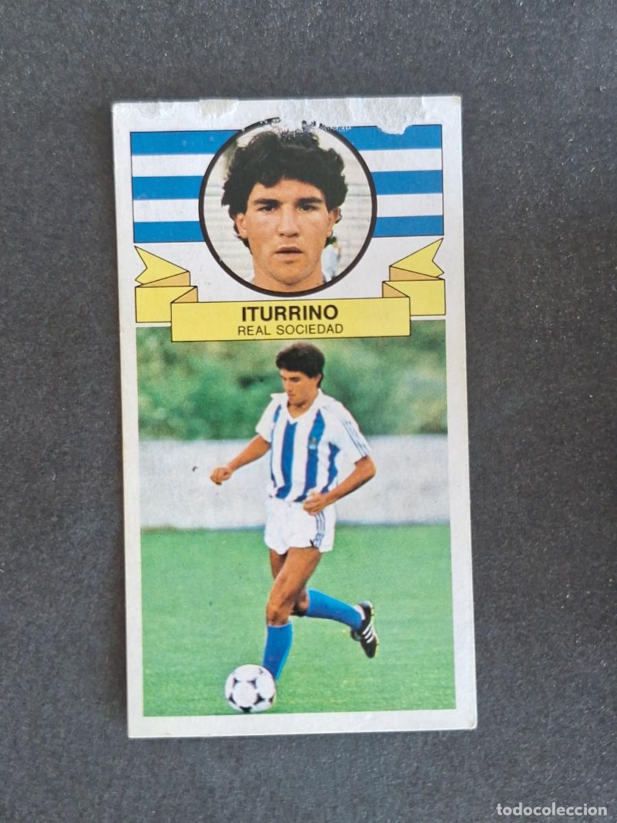 Cromos de f&uacute;tbol: L4 ITURRINO REAL SOCIEDAD LIGA ESTE 1985 1986 85 86 DESPEGADO RECUPERADO
