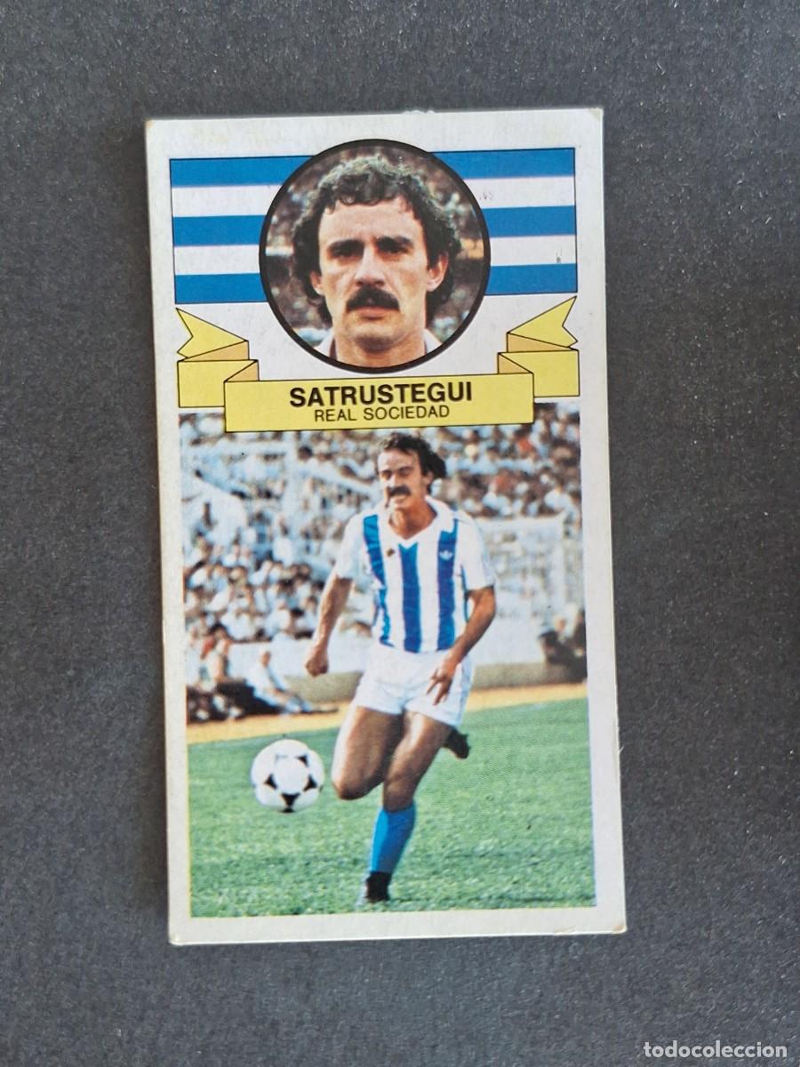 Cromos de f&uacute;tbol: L4 SATRUSTEGUI REAL SOCIEDAD LIGA ESTE 1985 1986 85 86 DESPEGADO RECUPERADO