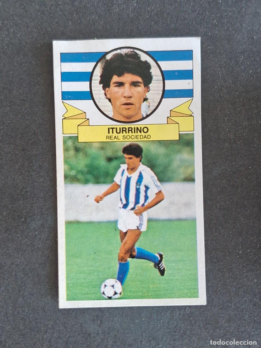 Cromos de f&uacute;tbol: L4 ITURRINO REAL SOCIEDAD LIGA ESTE 1985 1986 85 86 DESPEGADO RECUPERADO