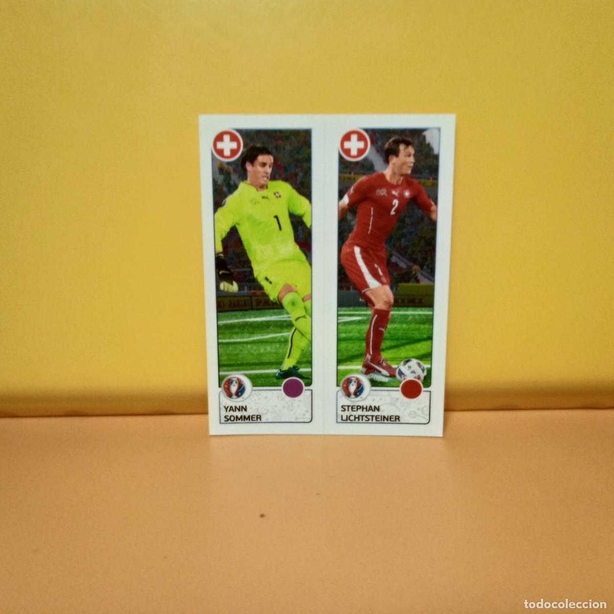 Cromos de f&uacute;tbol: PANINI EURO 2016 FRANCE; EUROCOPA FRANCIA: SUIZA SOMMER/LICHTSTEINER 96 A/B