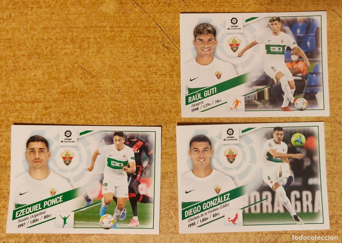 Cromos de f&uacute;tbol: CROMO 16 RAUL GUTI (ELCHE CF) LIGA 22-23 (2022 2023) + Diego Gonz&aacute;lez + Ezequiel Ponce