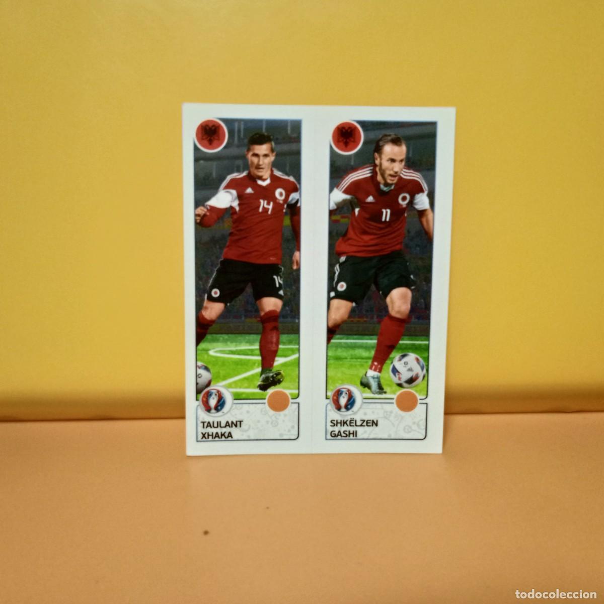 Cromos de f&uacute;tbol: PANINI EURO 2016 FRANCE; EUROCOPA FRANCIA: ALBANIA TAULANT/GASHI 92 A/B