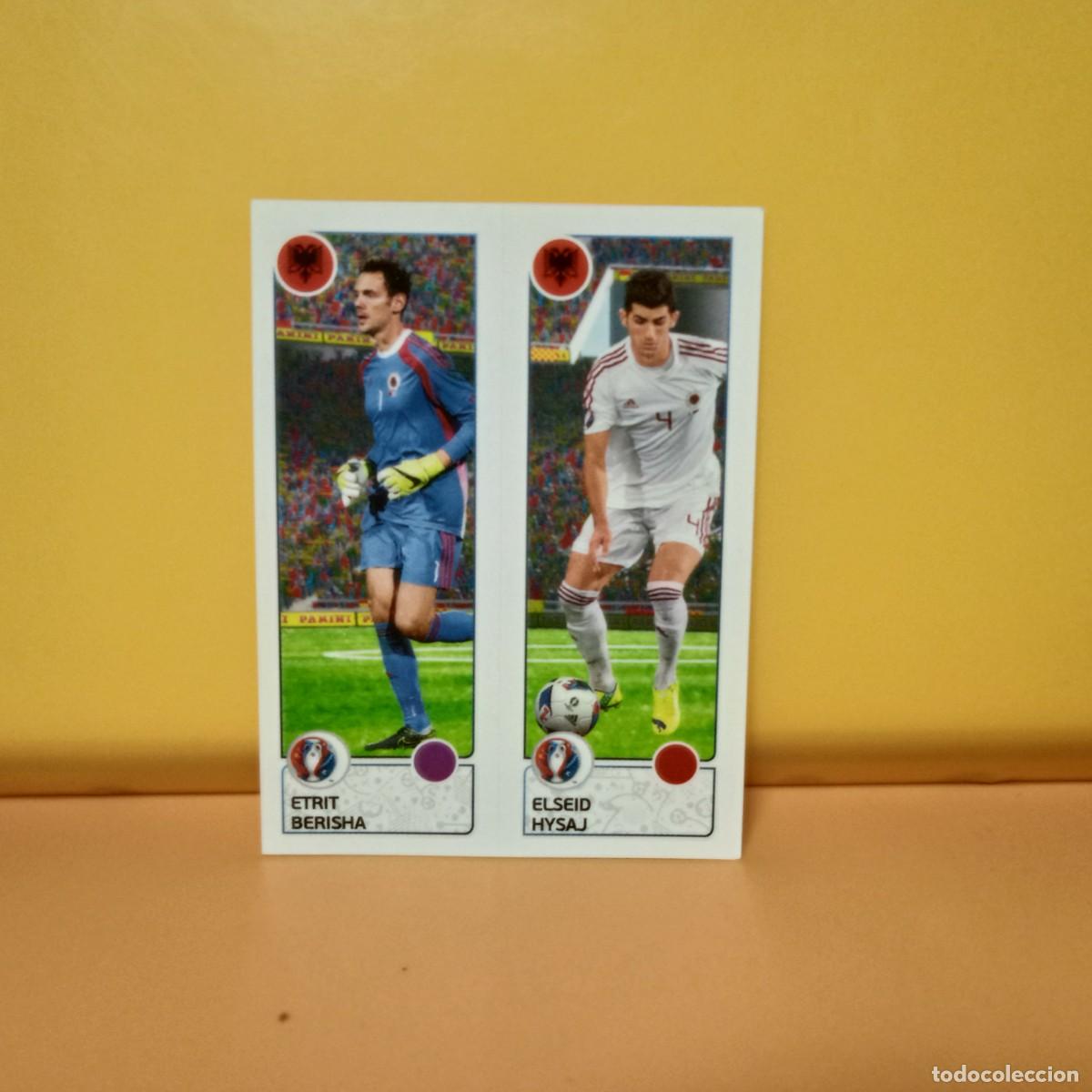 Cromos de f&uacute;tbol: PANINI EURO 2016 FRANCE; EUROCOPA FRANCIA: ALBANIA ETRIT/HYSAJ 90 A/B