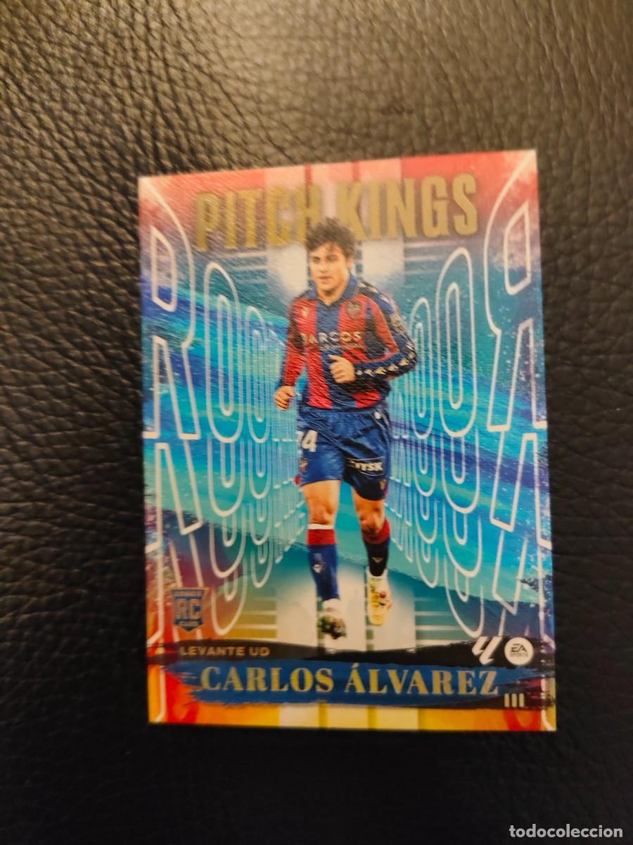 Cromos de f&uacute;tbol: RIII3 PITCH KINGS LA LIGA 25 26 CARLOS ALVAREZ LEVANTE UD ROOKIES III PANINI 2025 2026 AAB