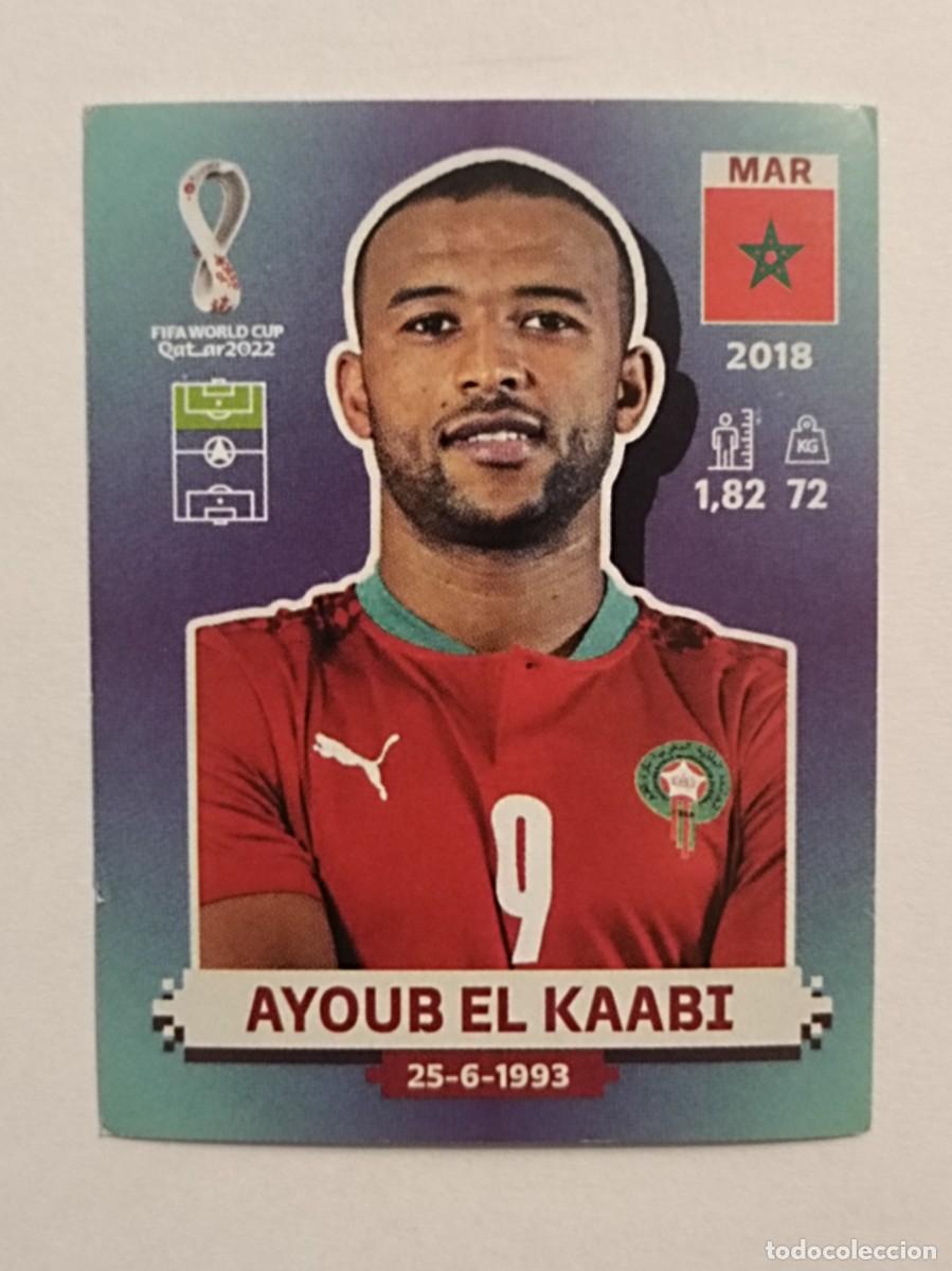 Cromos de f&uacute;tbol: #MAR 16 AYOUB EL KAABI (MARRUECOS) MUNDIAL QATAR 2022 PANINI